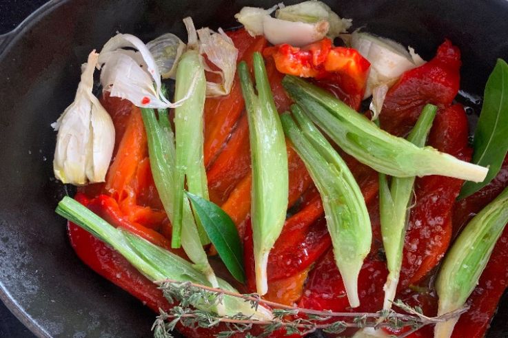 La recette du fenouil et des piquillos confits de Bruno Doucet, chef de La Régalade du Faubourg