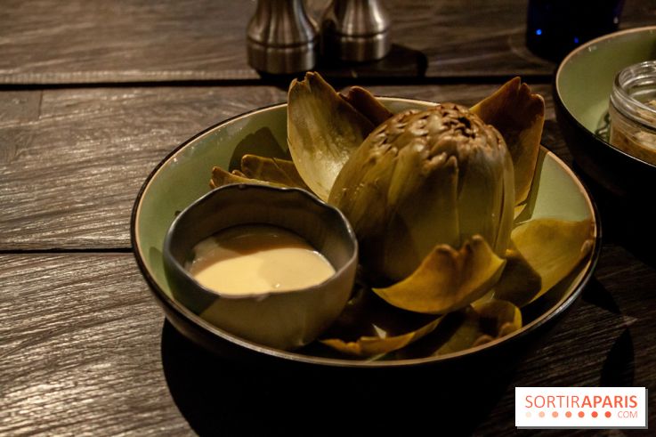 Artichaut vinaigrette de Jacopo Paris (9,5 €)