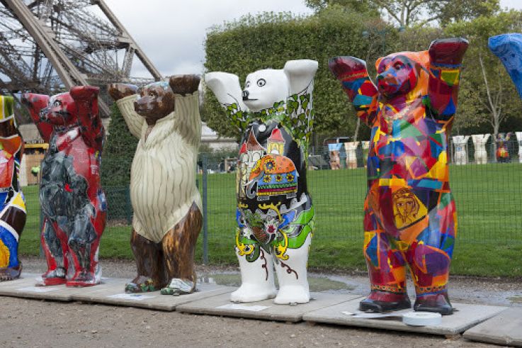 Les oursons géant du Champs de Mars à Paris - , Les United Buddy Bears à Paris
