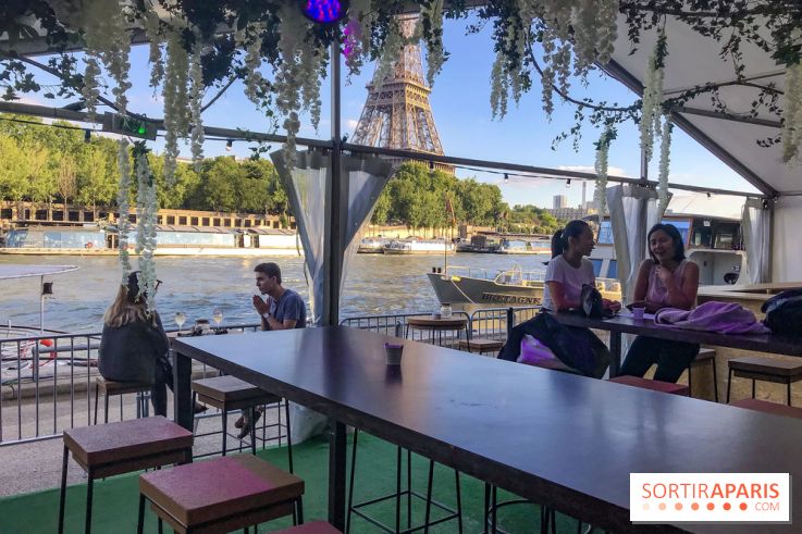 La Guinguette Sohso face à la Tour Eiffel