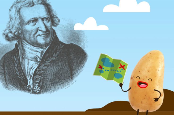 La pomme de terre s'expose dans le métro : à Parmentier bien sûr !