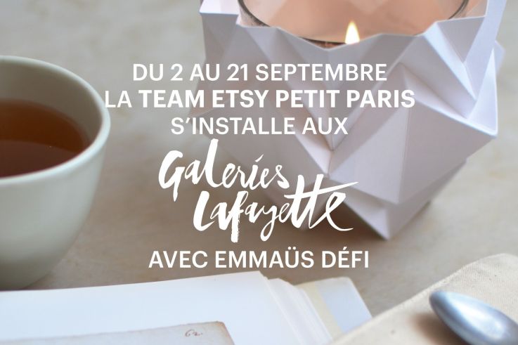 Team Petit Paris et Emmaüs Défi ouvrent un pop up store aux Galeries Lafayette Montparnasse