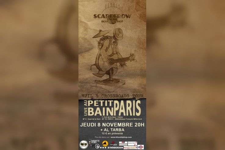 Scarecrow | Blues hiphop au Petit Bain le 8 novembre 2012