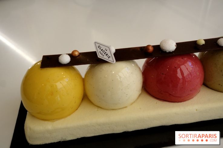 Bûche de Noël 2018 par David Wesmaël pour La Glacerie de Paris