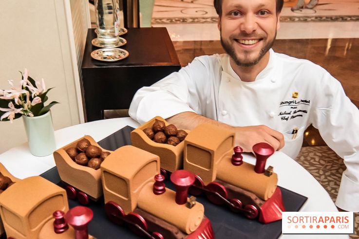 La Bûche Shangri-là Express de Michaël Bartocetti pour Noël 2018