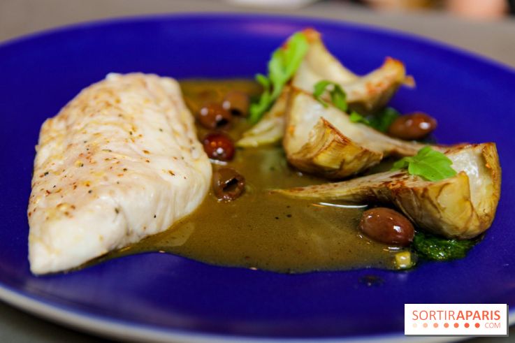 Cucina, Ducasse à la Maison de la Mutualité :  bar rôti, polenta et légmumes