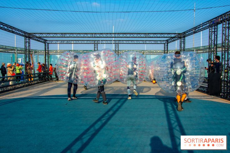Animation de Bubble Foot sur la Tour Montparnasse