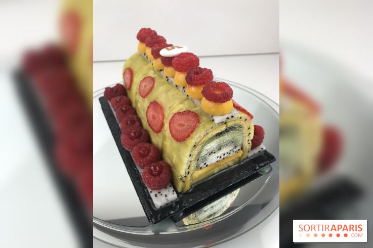 Bûche de Noël 100% fruits de la Ferme de Longchamp