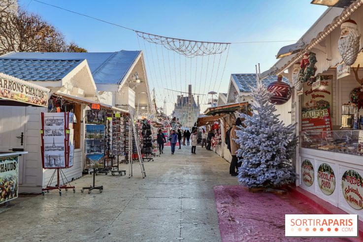 Le Marché de Noël des Tuileries à Paris, allées