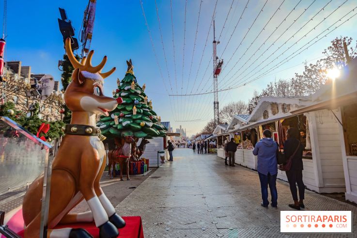 Le Marché de Noël des Tuileries à Paris, allées