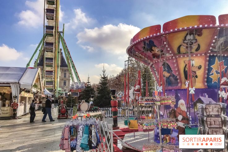 Le Marché de Noël des Tuileries à Paris, manèges