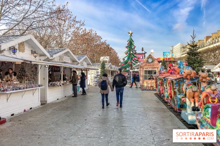 Le Marché de Noël des Tuileries à Paris, allée
