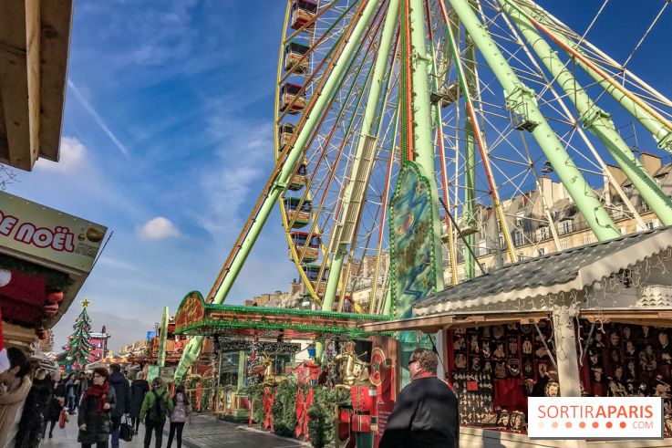 Le Marché de Noël des Tuileries à Paris, grande roue