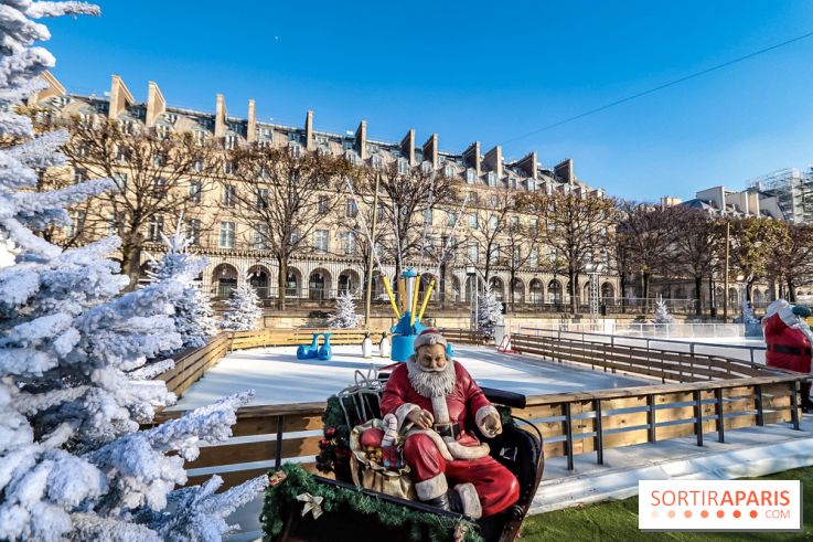 Le Marché de Noël des Tuileries à Paris, patinoire