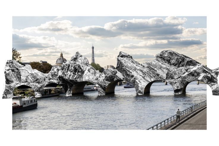 JR va transformer le Pont Neuf en grotte éphémère en hommage à Christo et Jeanne-Claude