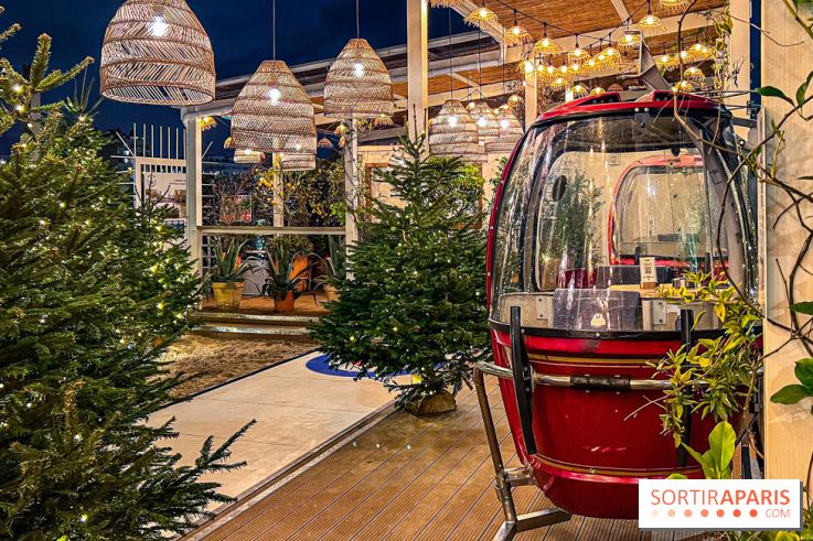Polpo Nord : terrasse d'hiver gourmande avec télécabines et piste de curling en bord de Seine