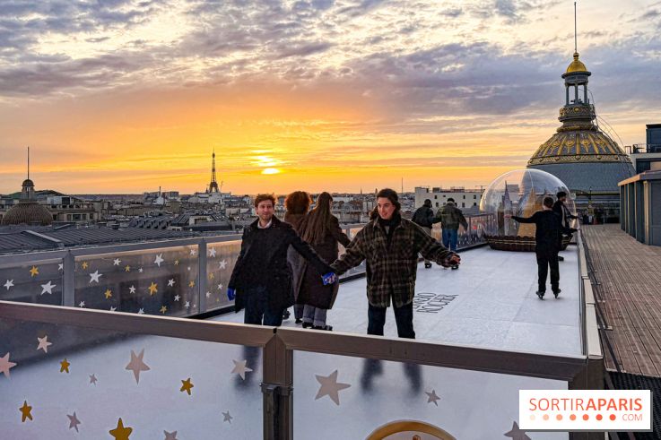 Noël 2025 au Printemps Haussmann : une patinoire gratuite au sommet du grand magasin - réservations