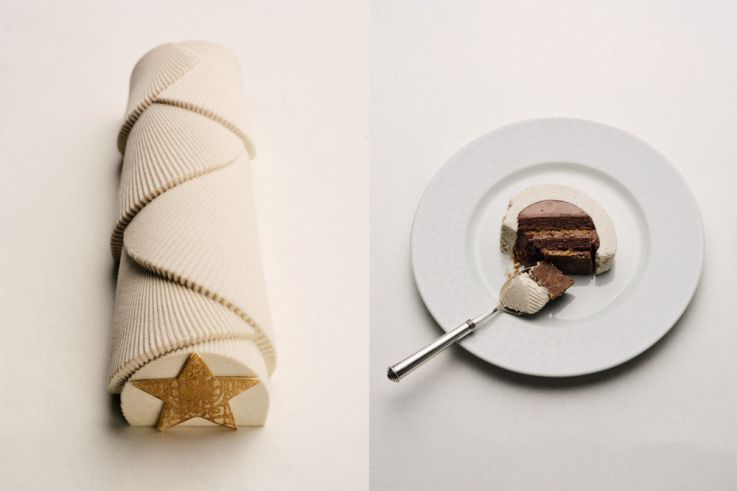 La bûche de Noël 2024 de la Maison Dior, quand Jean Imbert mixe haute couture et haute gourmandise