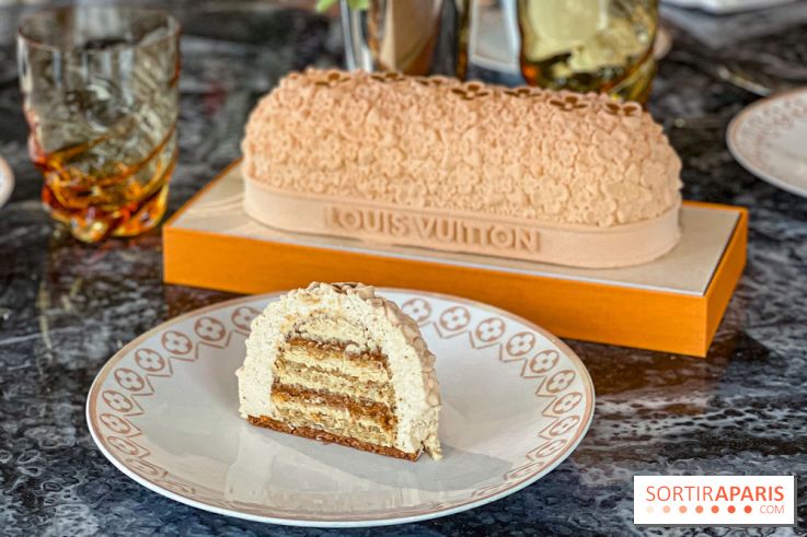 La Bûche de Noël 2024 griffée Louis Vuitton par Maxime Frédéric, chez LV Dream