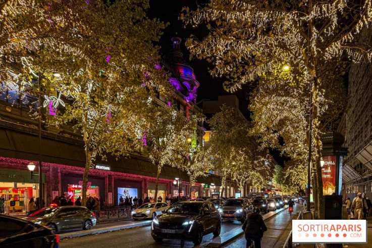 Les illuminations de Noël 2025 du Boulevard Haussmann - date de lancement