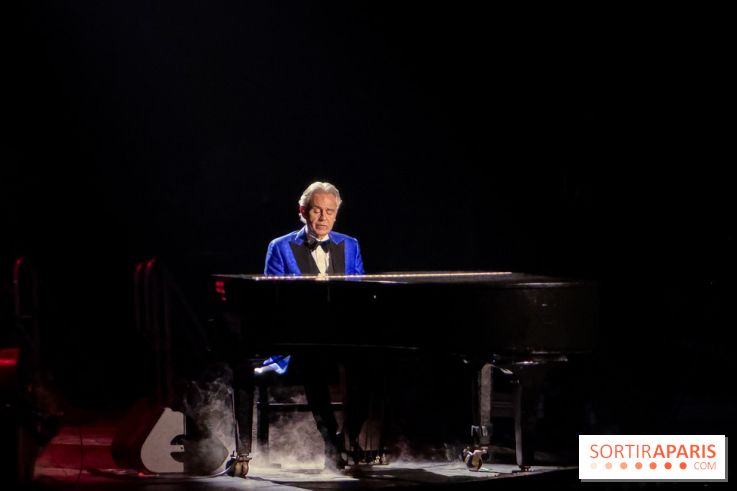 Andrea Bocelli en concert à l'Accor Arena de Paris en avril 2026
