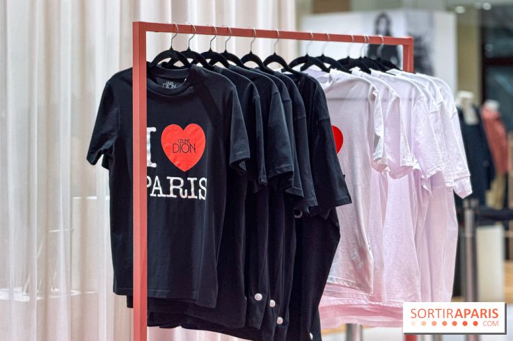 Céline Dion à Paris : T-shirts, vinyles, macarons… un pop-up ouvre à Haussmann - avis et photos