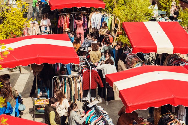 Marché vintage, seconde main et ateliers d'upcycling dans les jardins du MOB Hôtel de Saint-Ouen