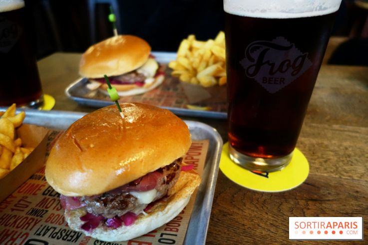 Burger et bière d'hiver chez FrogPubs