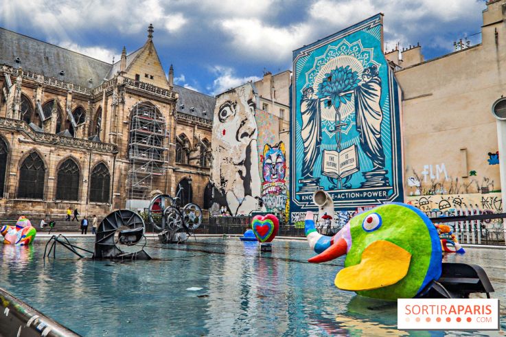 Visuel Paris - fontaine Stravinsky - Beaubourg