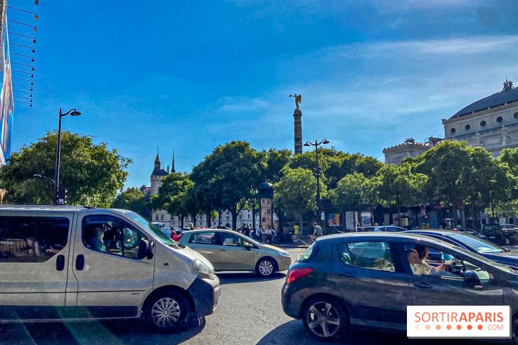 Visuel Paris voitures voitures circulation