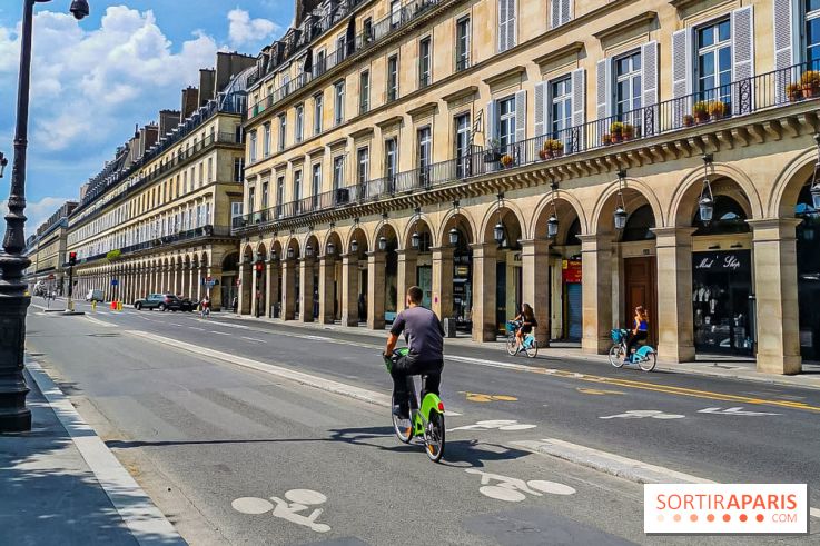 Visuel Paris rue de rivoli vélo