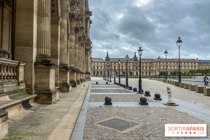Visuel Paris vide confinement Louvre