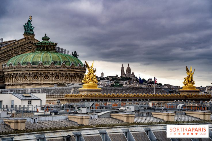 Visuel Paris Opéra Montmartre ciel gris