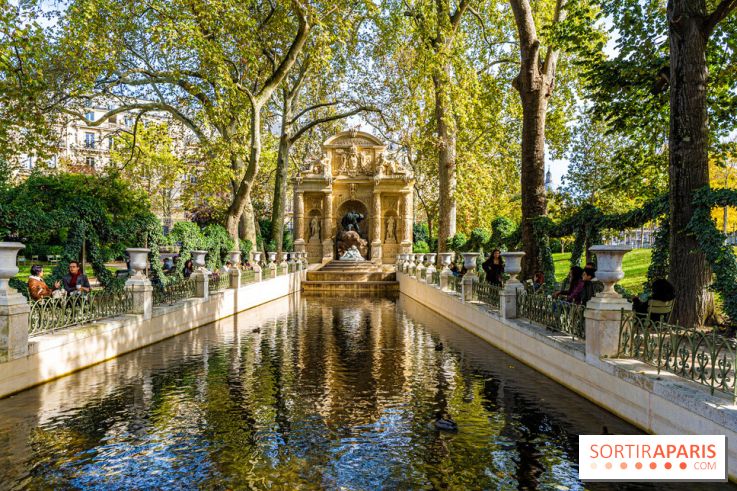 visuel Paris visuel  -  jardin du Luxembourg - automne - fontaine médicis