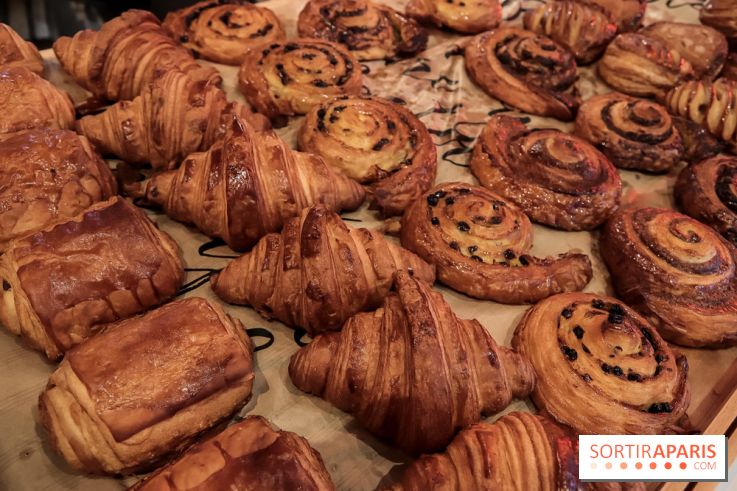 The French Bastards, la boulangerie-pâtisserie d'Oberkampf - croissant - pain au chocolat