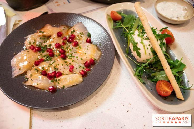 Halle Quatre : ceviche de bar et burrata