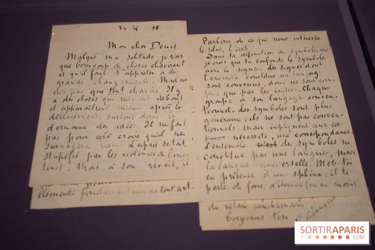 Lettre de Paul Sérusier - le Talisman de Sérusier au Musée d'Orsay