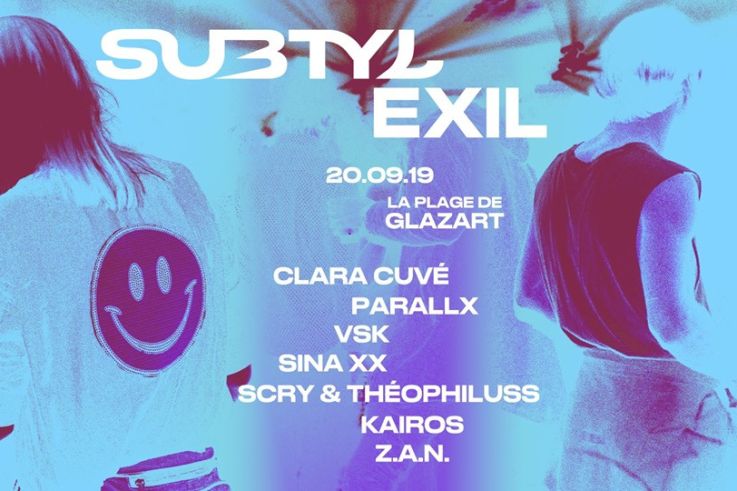 EXIL & Subtyl invitent Parallx, VSK à la Plage du Glazart