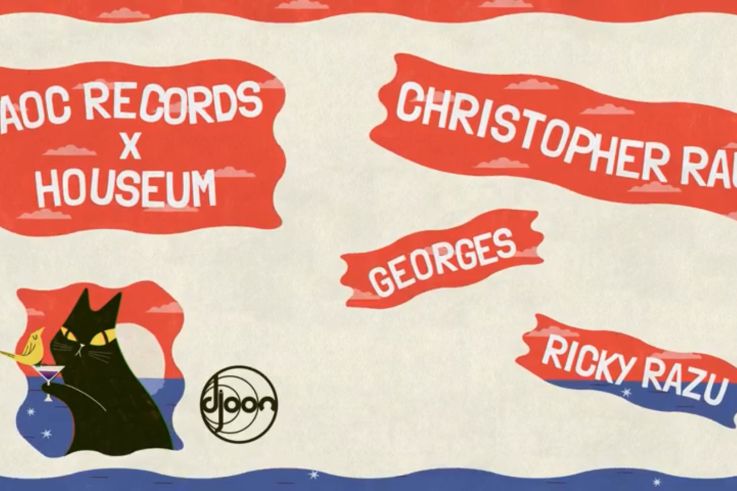 Houseum & AOC Records invitent Christopher Rau, Ricky Razu & Georges au Djoon