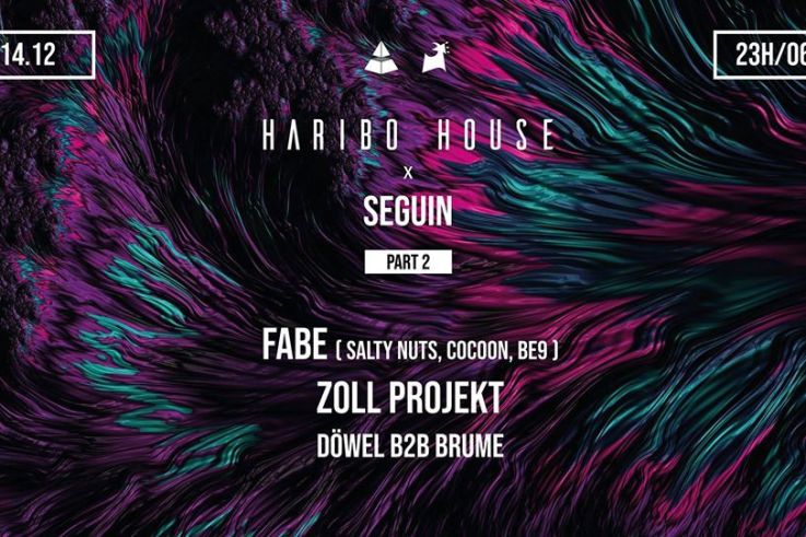 Haribo House au club Seguin avec Fabe et Zoll Projekt