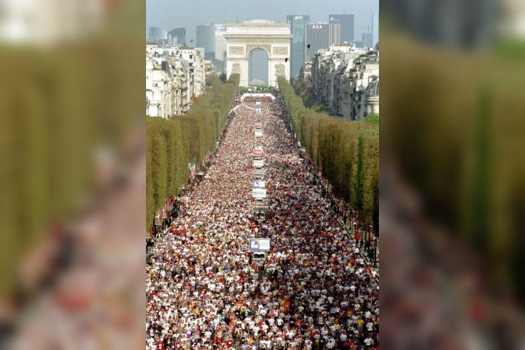 Champs Elysées, Marathon de Paris, Course, Jogging