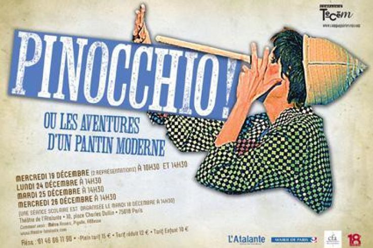Pinocchio! ou les aventures d’un pantin moderne au Théâtre de l'Atalante