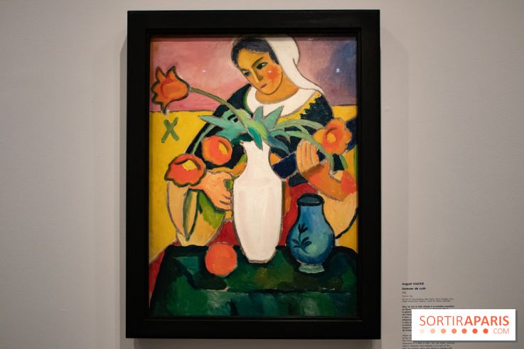Joueuse de Luth, August Macke, 1910 - L'aventure du Cavalier Bleu au Musée de l'Orangerie