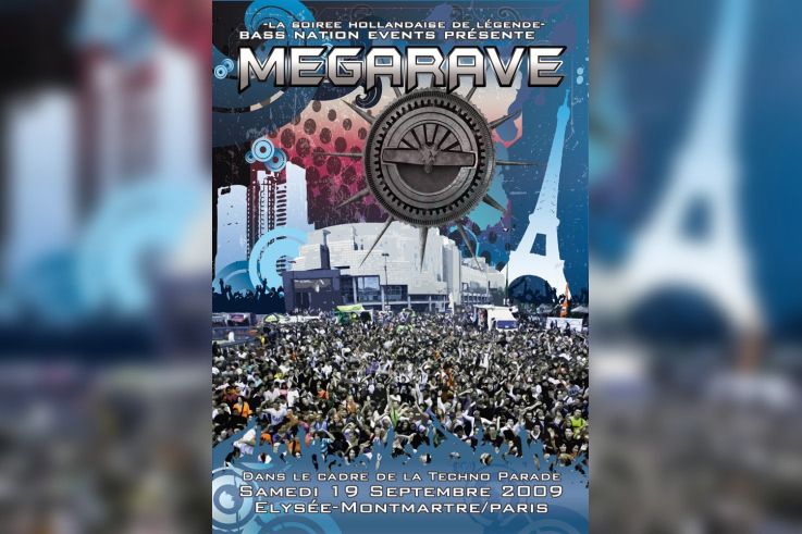 Megarave, Elysée Montmartre, Soirée, Paris, Rave