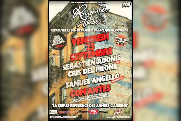 Remember the house, Com'antes, Soirée, Paris, Clubbing