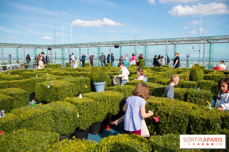 Chasse aux oeufs de Pâques sur le rooftop de la Tour Montparnasse : nos photos