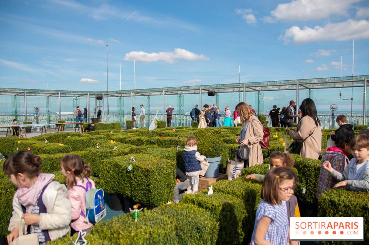 Chasse aux oeufs de Pâques sur le rooftop de la Tour Montparnasse : nos photos