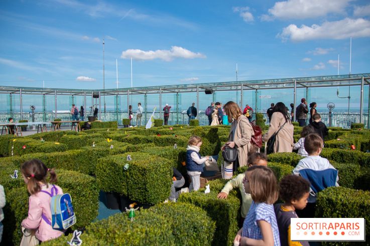 Chasse aux oeufs de Pâques sur le rooftop de la Tour Montparnasse : nos photos
