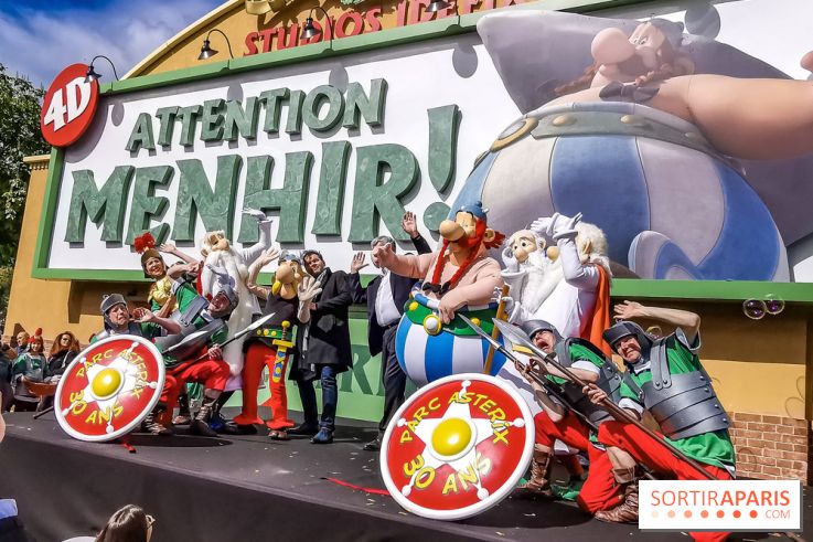 Inauguration Attention Menhirs ! et fête des 30 ans du Parc Astérix
