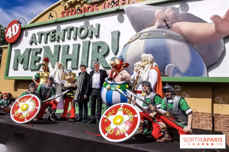 Inauguration Attention Menhirs ! et fête des 30 ans du Parc Astérix